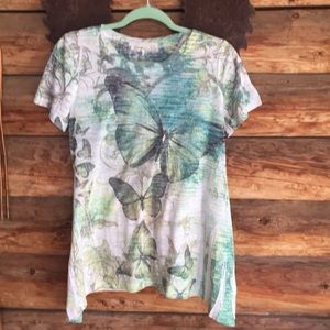 Cactus butterfly tee shirt